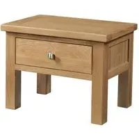 Appleby Oak 1 Drawer Side Table - Light Lacquer