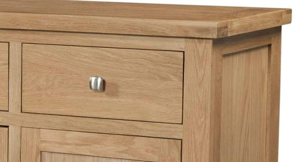 Appleby Oak 137cm 3 Door Sideboard - Light Lacquer