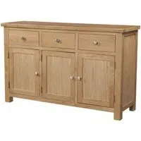 Appleby Oak 137cm 3 Door Sideboard - Light Lacquer