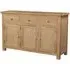 Appleby Oak 137cm 3 Door Sideboard - Light Lacquer