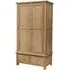 Appleby Oak 2 Door 2 Drawer Double Wardrobe - Light Lacquer, Oak