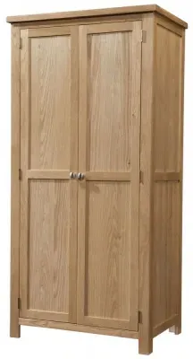 Appleby Oak 2 Door Wardrobe - Light Lacquer, Oak image