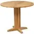 Appleby Oak 2-Seater Round Drop Leaf Dining Table - Light Lacquer