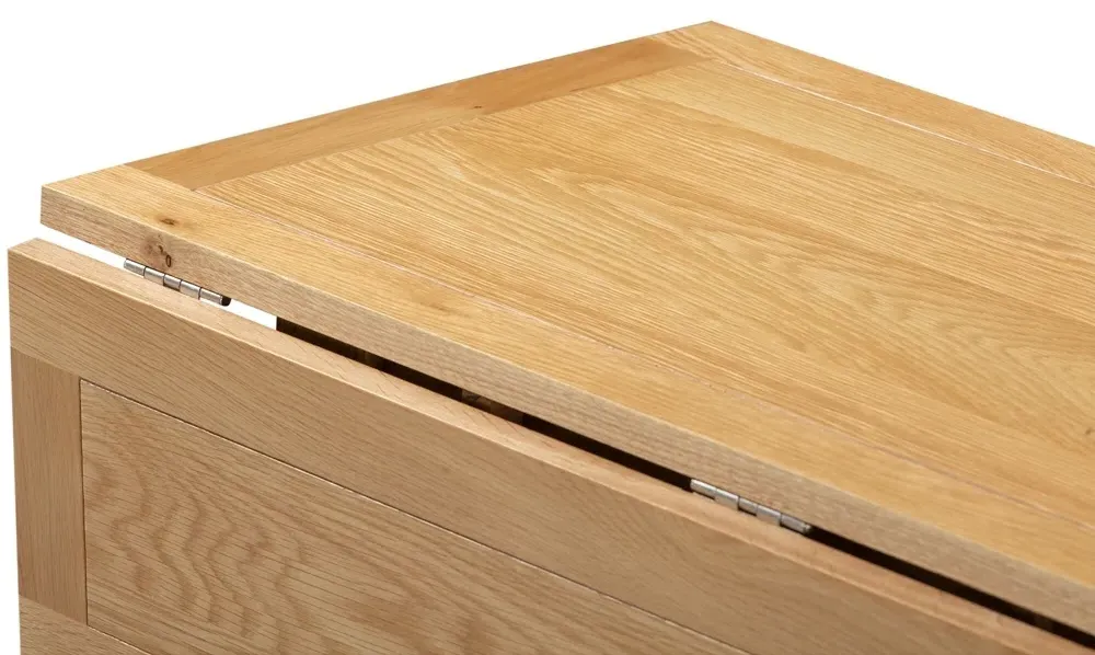 Appleby Oak 2-Seater Square Drop Leaf Dining Table - Light Oak