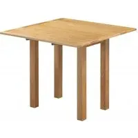 Appleby Oak 2-Seater Square Drop Leaf Dining Table - Light Oak