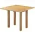 Appleby Oak 2-Seater Square Drop Leaf Dining Table - Light Oak