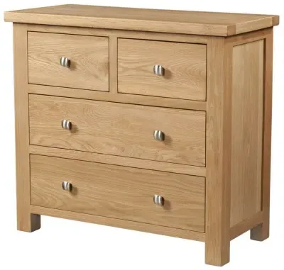 Appleby Oak 2+2 Drawer Chest - Light Lacquer, Oak image