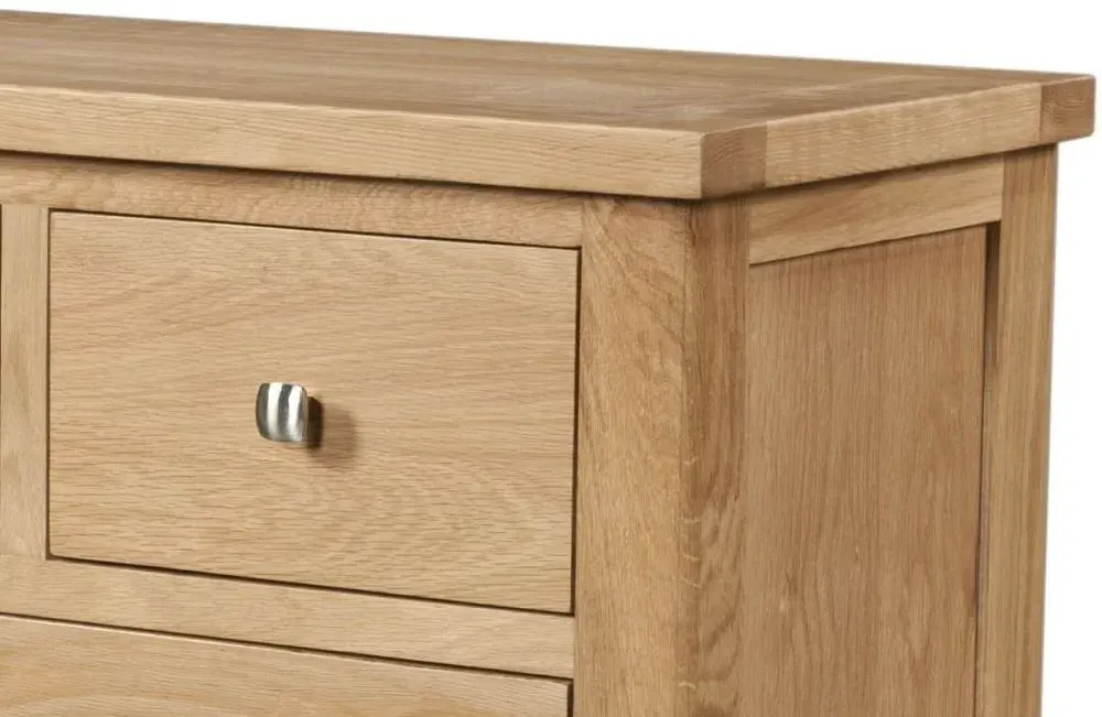 Appleby Oak 2+3 Drawer Chest - Light Lacquer