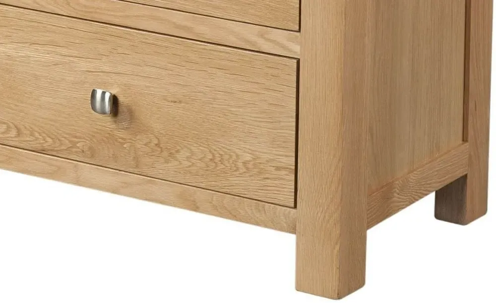 Appleby Oak 3+4 Drawer Chest - Light Lacquer