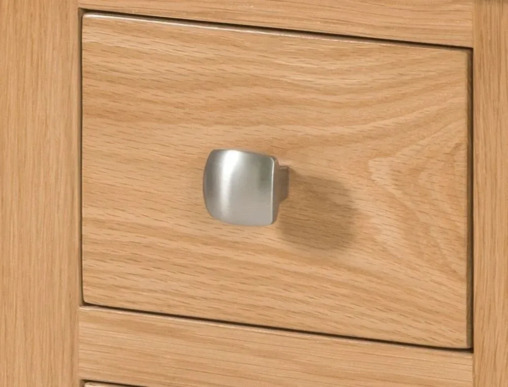 Appleby Oak 5 Drawer Narrow Chest - Light Lacquer, Oak