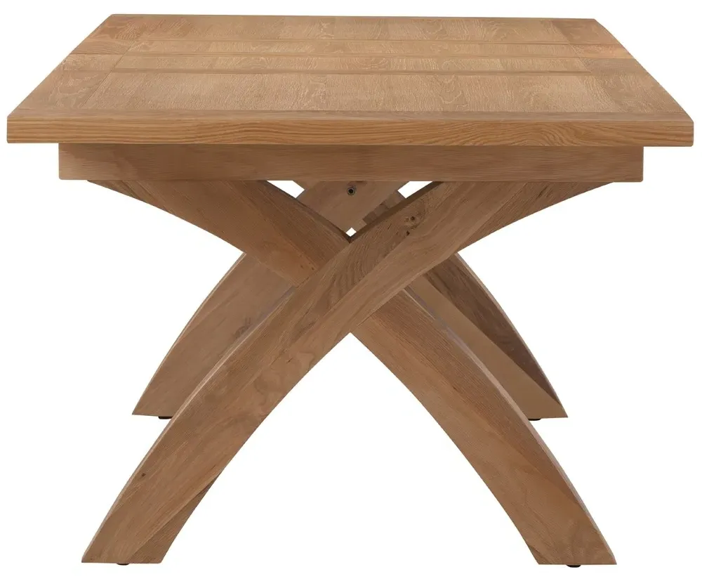Appleby Oak 6-8 Seater Extendable Dining Table - Light Oak