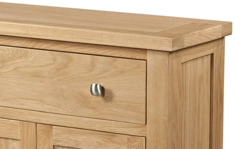 Appleby Oak 80cm 2 Door Sideboard - Light Lacquer