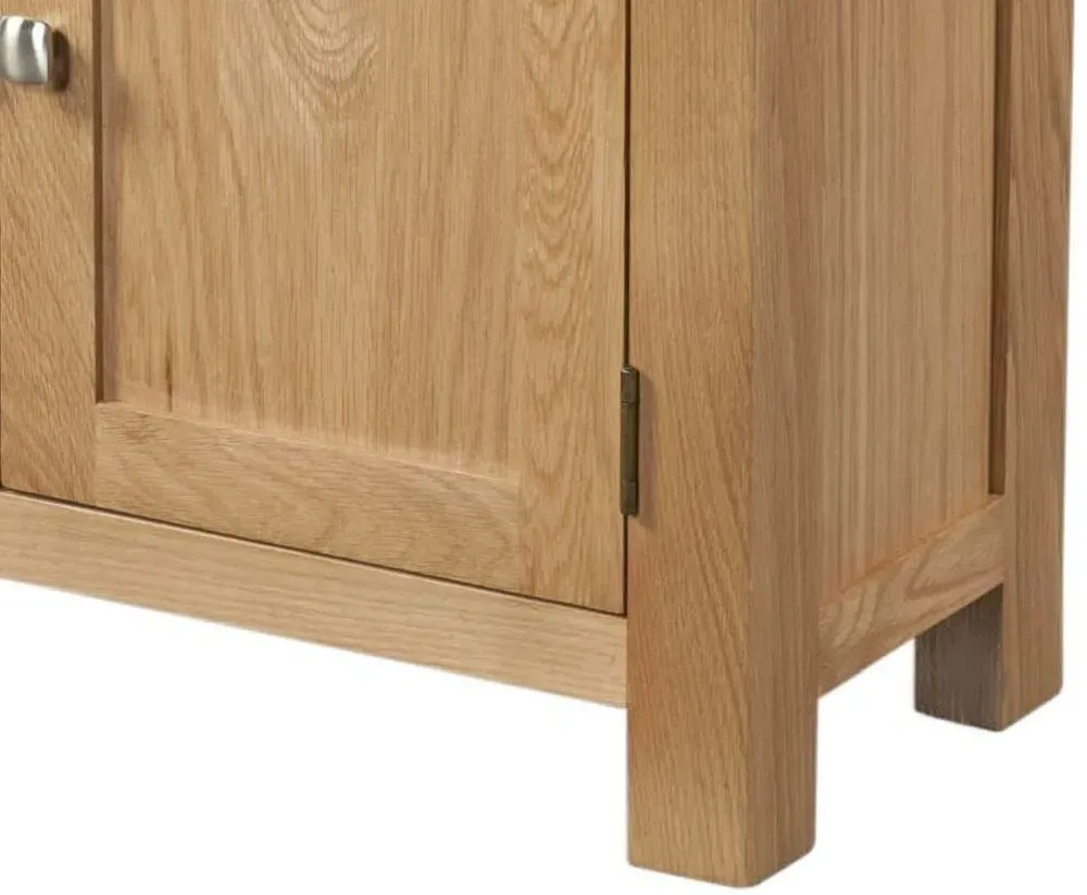 Appleby Oak 80cm 2 Door Sideboard - Light Lacquer