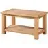 Appleby Oak 80cm Coffee Table with Shelf - Light Oak
