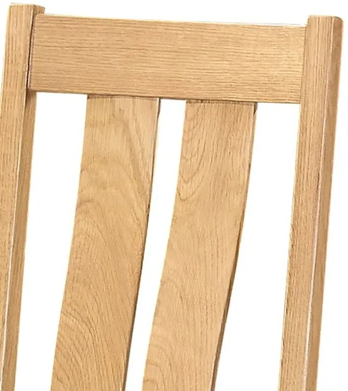 Appleby Oak Arizona Slatted Back Dining Chair - Light Lacquer