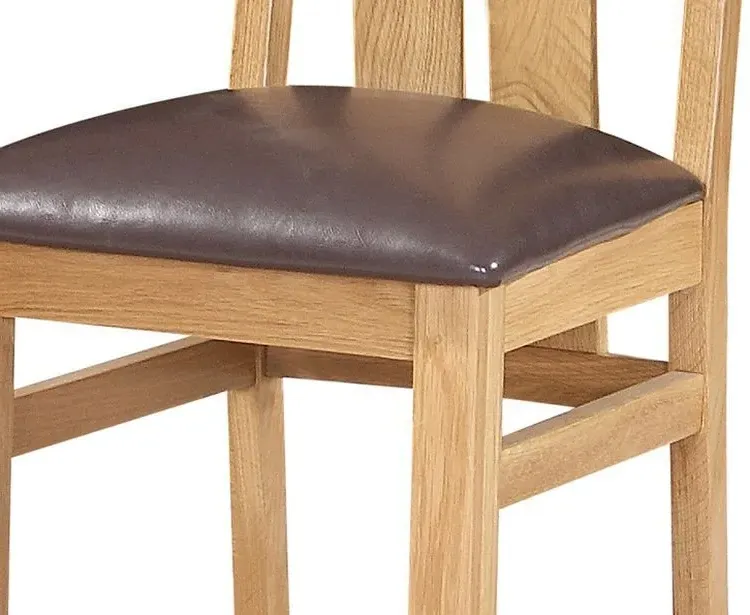 Appleby Oak Arizona Slatted Back Dining Chair - Light Lacquer