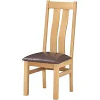 Appleby Oak Arizona Slatted Back Dining Chair - Light Lacquer