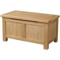 Appleby Oak Blanket Box - Light Lacquer, Oak