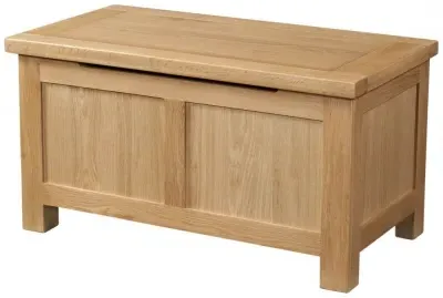 Appleby Oak Blanket Box - Light Lacquer, Oak image