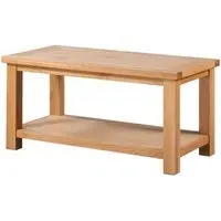 Appleby Oak Coffee Table with Storage - Light Oak