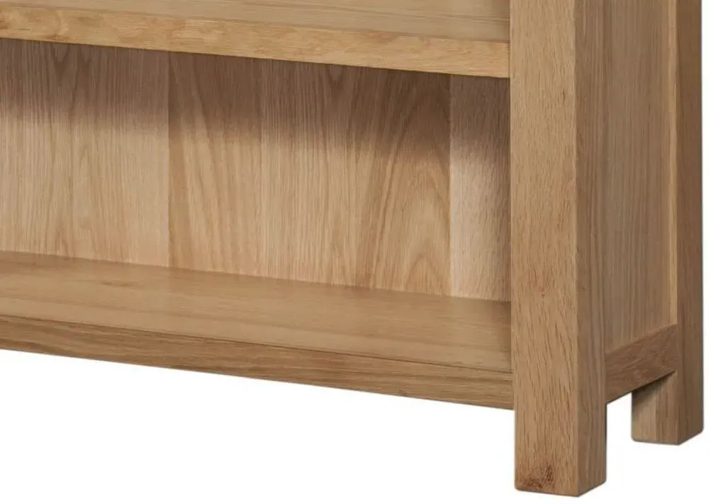 Appleby Oak High Bookcase - Light Lacquer, Oak