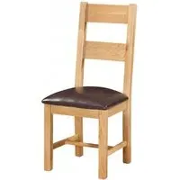 Appleby Oak Ladder Back Dining Chair - Light Lacquer, Oak
