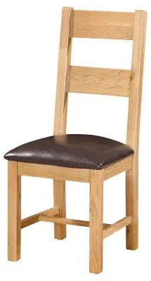 Appleby Oak Ladder Back Dining Chair - Light Lacquer, Oak image