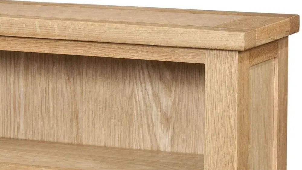 Appleby Oak Low Bookcase - Light Lacquer, Oak