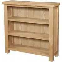 Appleby Oak Low Bookcase - Light Lacquer, Oak
