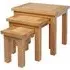 Appleby Oak Nest of 3 Tables - Light Lacquer