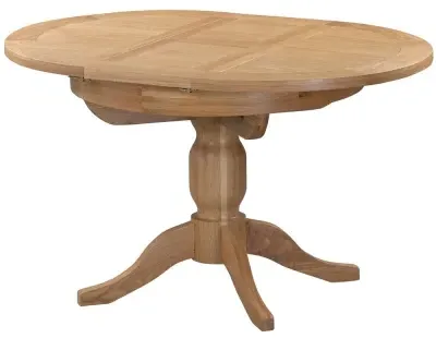 Appleby Oak Round Extending Dining Table - Light Oak image
