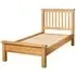 Appleby Oak Slatted Bed - Brown