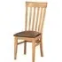 Appleby Oak Toulouse Slatted Back Dining Chair - Light Lacquer