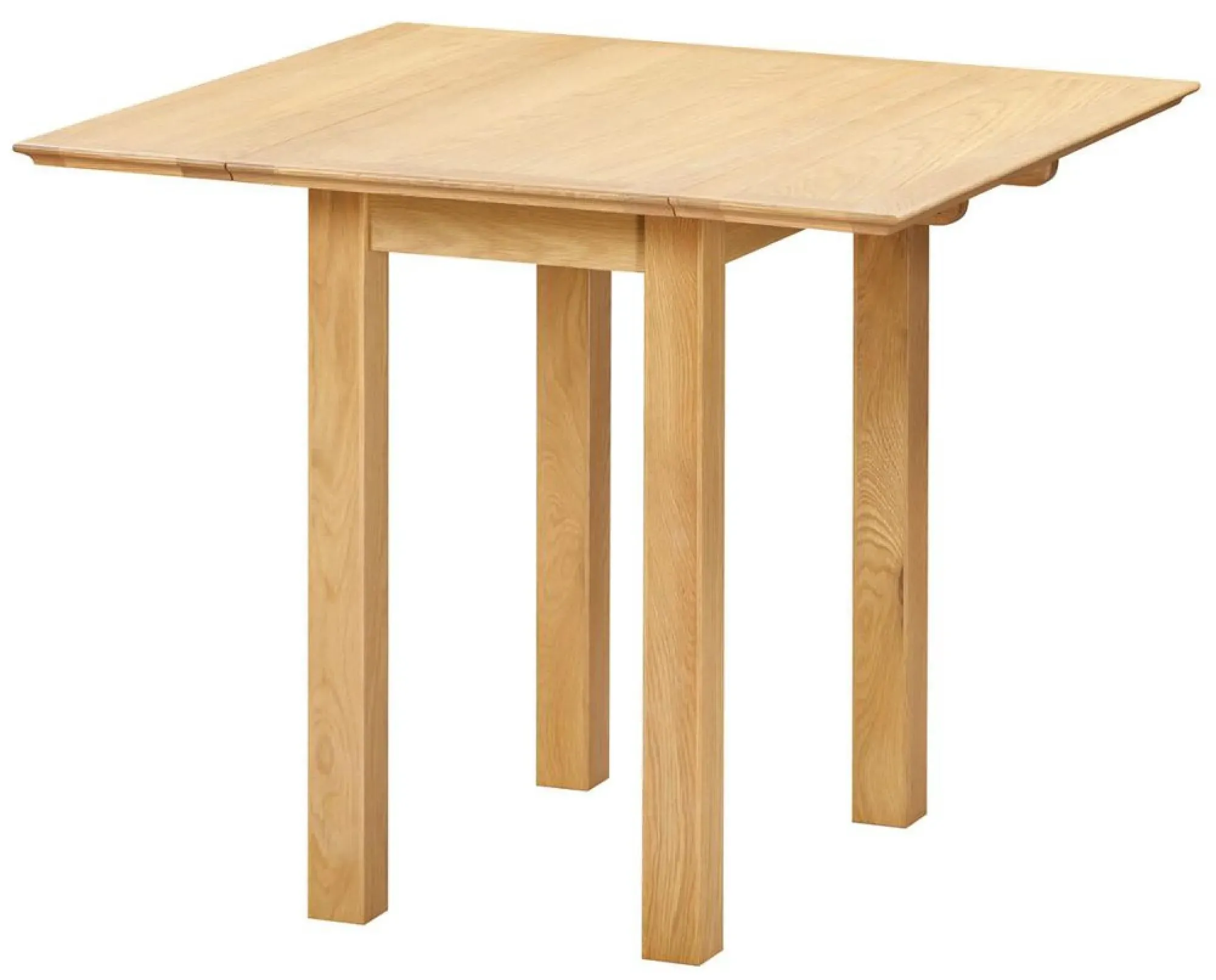 Arlington 2-Seater Oak Square Drop Leaf Dining Set - Natural