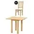 Arlington 2-Seater Oak Square Drop Leaf Dining Set - Natural
