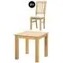 Arlington 2-Seater Square Dining Set with 4 Chairs - Natural, Oak