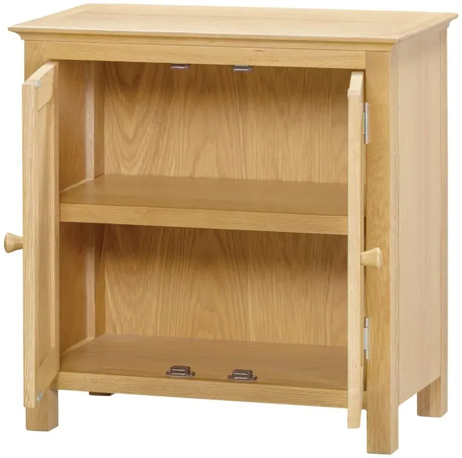 Arlington Oak 2 Door Small Cabinet - Natural