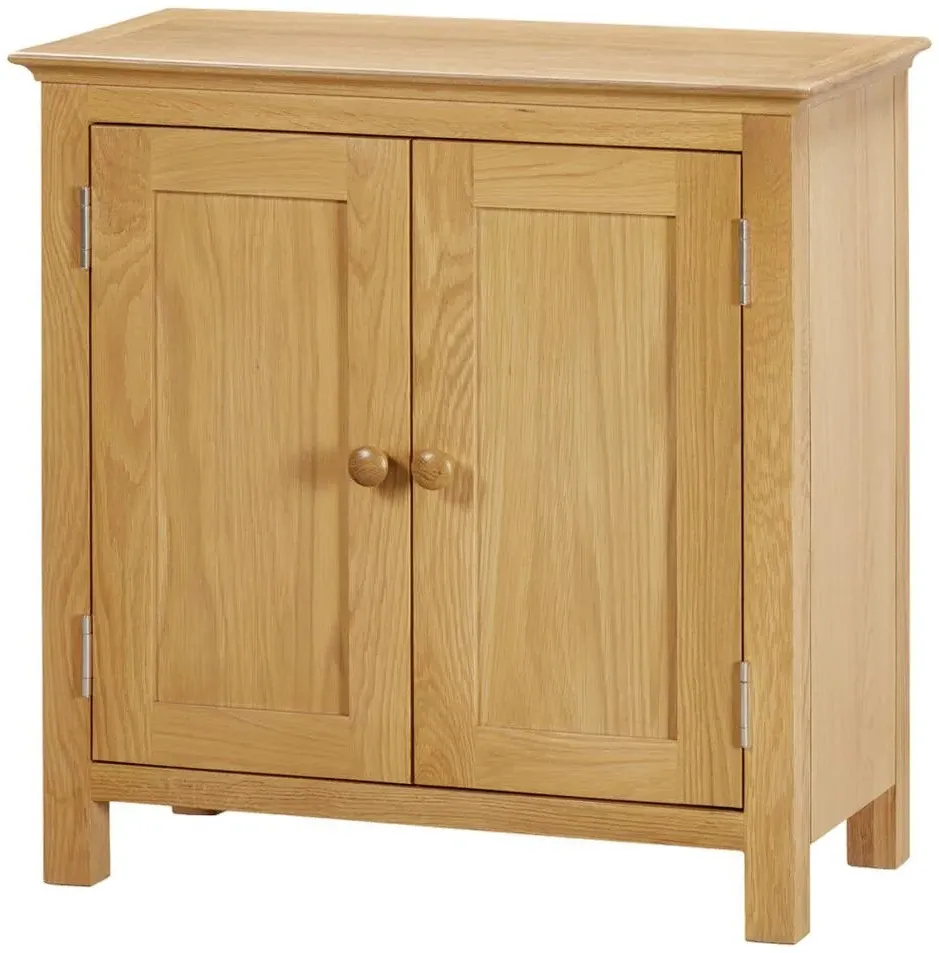 Arlington Oak 2 Door Small Cabinet - Natural