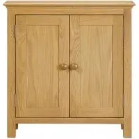 Arlington Oak 2 Door Small Cabinet - Natural