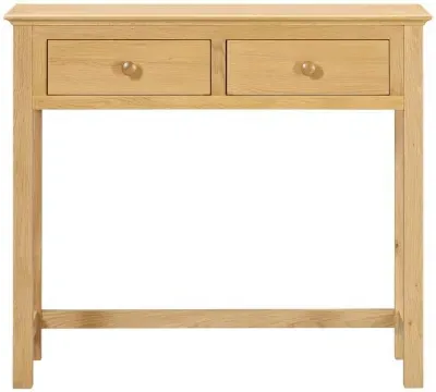 Arlington Oak 2 Drawer Dressing Table - Natural image
