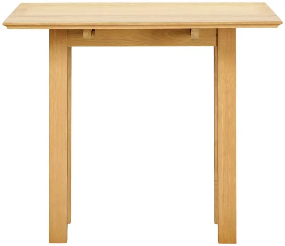 Arlington Oak 2-Seater Square Drop Leaf Dining Table - Natural