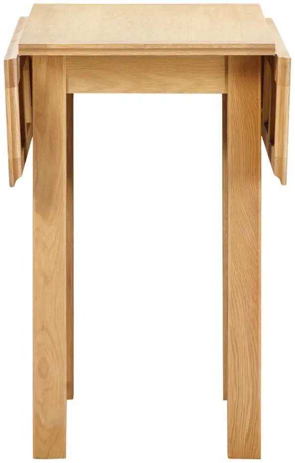 Arlington Oak 2-Seater Square Drop Leaf Dining Table - Natural