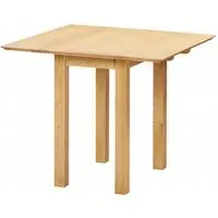 Arlington Oak 2-Seater Square Drop Leaf Dining Table - Natural