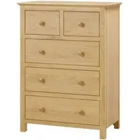 Arlington Oak 2+3 Drawer Chest - Natural