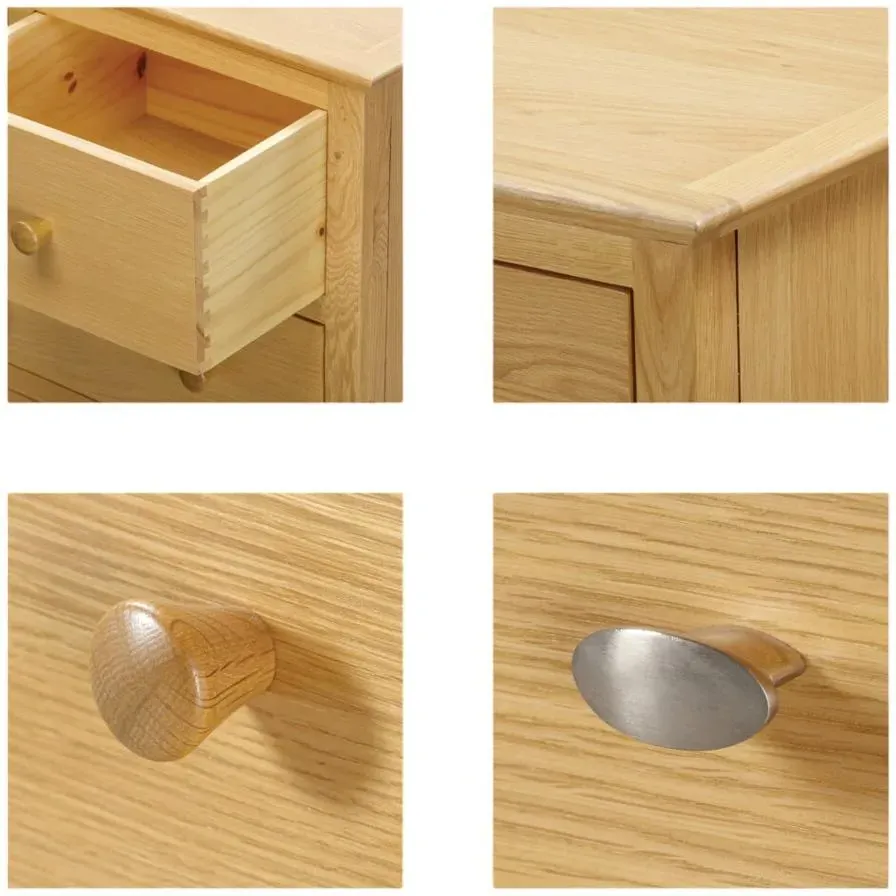 Arlington Oak 2+4 Drawer Chest - Natural