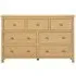Arlington Oak 3+4 Drawer Chest - Natural