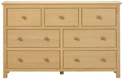 Arlington Oak 3+4 Drawer Chest - Natural image
