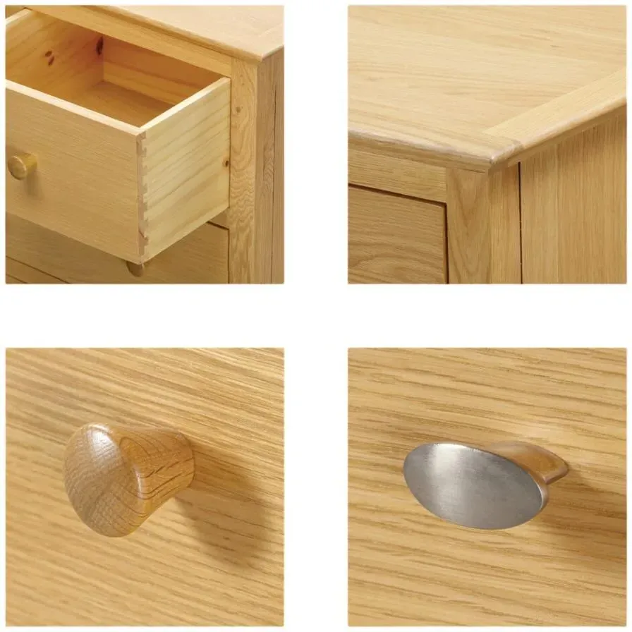 Arlington Oak 80cm Coffee Table with Storage - Natural