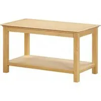 Arlington Oak 80cm Coffee Table with Storage - Natural