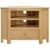 Arlington Oak 90cm Corner TV Unit - Natural